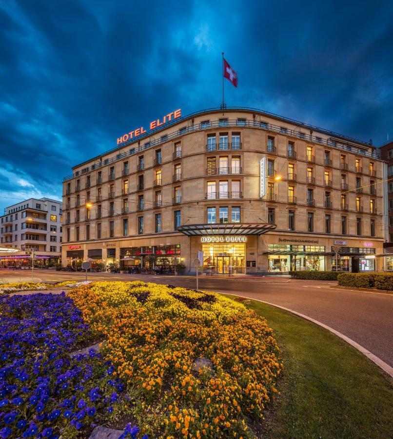 Art Deco Hotel Elite Biel Bagian luar foto
